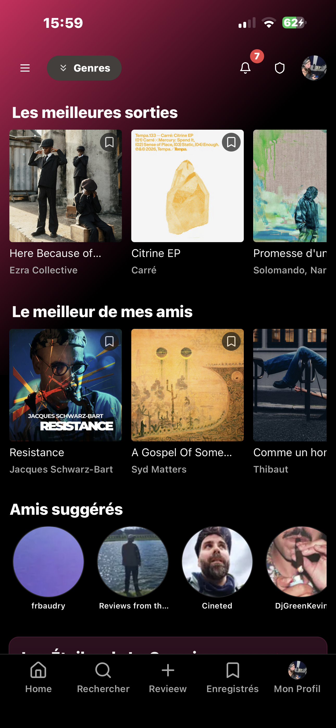 L'application Revieew